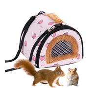 Transport Bag for Small Animals, Ventilated, Windproof, Chinchilla Carry Bag for the Shoulder, for Hedgehog, Chinchilla, , Leopard Gecko, Chameleon, Camping, Short Trips