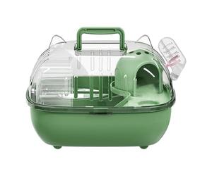 Transport Cage, Outing Carrier Crate, Clear Lid Habitat, Quick Lock Safety Mechanism, Easy Clean Portability Case, Veterinary Necessity, Medium Container for Guinea Pig