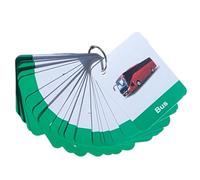 Transport Flashcards for Kids | 24 Vehicle Learning Cards with Real Images | Tear-Proof, Wipeable, Laminated Preschool Flashcards | Educational card with Binding Ring