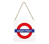 Transport For London Baker Street Wooden Block White/red/blue (2.7Cm X 20Cm X 20Cm)