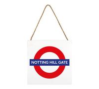 Transport For London Notting Hill Gate Wooden Block White/red/blue (2.7Cm X 20Cm X 20Cm)