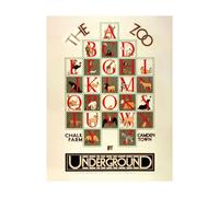 Transport for London The Zoo By Underground Herry Perry Poster Transport for London Multicolor
