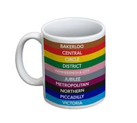 Transport for London Tube Lines Mug Transport for London Multicolor