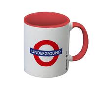 Transport For London Underground Inner Two Tone Mug White/red (One Size)