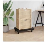 Transport Trolleys Black 58x38x12cm Polypropylene Heavy Duty 543kg 2pcs 360deg.