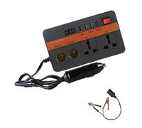 Transportable 12V Vehicle Power Processor CONDITIONING 220V Output Potential Detection Tool 300 Watt Capacity For Backpacking Recovery Removable Car Inverter For Road Trips