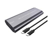 Transportable Aluminum Mixture METER.2 Pen Double Agreement NVMe Port USB 3.1 Gen1 Connection Tool Less Plan with Combined Charging Data Transmission Line Hard Wearing Metal Storage Case