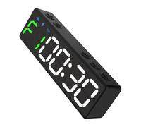 Transportable Attractive Fitness Clock with 8 Professional Training Modes for HIIT Tabata Workouts Large LED Screen Long Battery Life Battery Clock