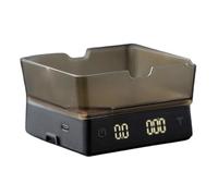 Transportable Coffee Scale High Accuracy Timing LED Display for Home Brewing and Travel Use Compact Thin Plan Saves Space Effectively Permanent PC Glass Scale