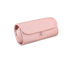 Transportable Cosmetic Brush Owner with Protective Protect Dense Pliable Plan Permanent Impermeable Makeup Addons Bag Impermeable PU Leather Makeup Bag