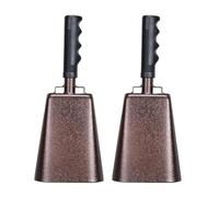 Transportable Decimeter Handbell Handheld Device Permanent Iron Construction Comfortable Grip Loud Sound Consequences for Crowd Excitement Iron Sports Toll