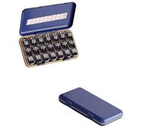 Transportable Medicin Storage Box Sustainable ABS+PP Building Multiple Divider Compartments Accessible Lid for Elderly Damp Security Transportable Bolus Owner