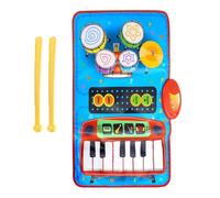 Transportable Pliable Music Game Mat Combined Drum and Piano for Inside Tasks Kids Entertainment Parent Child Music