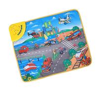 Transportation Learning Play Mat, Soft Nylon Fabric | Bright colors, non- material, suitable for ages 3+, educational play