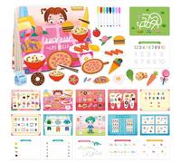 Transportation Theme Busy Book for Toddlers Preschool Learning Activities Quiet Book - Early Education Travel Toy with Cars, Trains, Airplanes(Life)