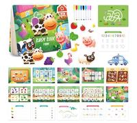 Transportation Theme Busy Book for Toddlers Preschool Learning Activities Quiet Book - Early Education Travel Toy with Cars, Trains, Airplanes(Farm)