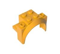 Transportation Wheel Arch, Mudguard 4x2 1/2x2 1/3 10PCS Compatible with Lego 18974 GDS-2021 Classic Bulk Toy MOC Color:Bright Light Orange