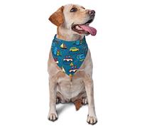 Transportations with Buildings Dog Bandanas,Dog Bandanas Scarf Triangle Bibs Kerchief Flannel Thicken Cotton Bandana for Small Medium Large Dogs and Cats