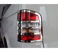 TRANSPORTER T5 (2003-2015) Stainless Steel Chrome Rear Lamp Frame Trim Cover 2 Pieces (Single Rear Door)