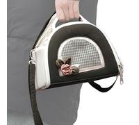 Transporteurs pour petits chiens - Sac de voyage léger, Transporteur portable, Cage de transport pour lapin, Cochon d'Inde, Animaux de compagnie, Utilisation en déplacement, Voyage extérieur, Comfort