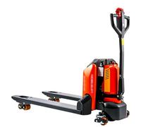 Transporting Pallets Full Electric Pallet Jack Truck 3300lbs Capacity 46" x27" Fork Size Powered Pallet Trucks for Narrow Space, Indoor Handling & Lifting Suitable for assembly