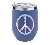 Transsexual Flag Logo Cute Wine Tumbler with Lid Stainless Steel Vacuum Cup Hot Cold Insulated Coffee Mug