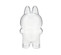 Transwon Protective Case for LABUBU Fall in Wild/ Let's Checkmate, Display Box Hard Cover Accessories with Keychain for Exciting Macaron with Costumes (Acrylic Case Only)