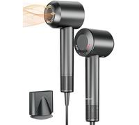 TRANXPHIT High Speed Hair Dryer: 500 Million Negative Ionic Blow Dryer, 160, 000 RPM High Velocity High Performance Hairdryer for Fast Drying, 58dB Low Noise Travel Hairdryers for Women and Men