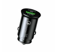 TRANZY USB C Car Charger, 36W PD & QC 3.0 Fast USB Car Charger, Cigarette Lighter Compatible with All Type C, USB Charger, Smartphones, Android, Navigator, Tablet, Camera, PSP Game (Black)