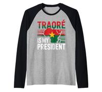 Traore is My President Burkina Faso- Ibrahim Traoré Raglan Baseball Tee
