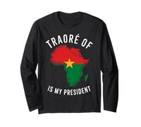 Traore of Africa is my president Burkina Faso Ibrahim Traoré Long Sleeve T-Shirt