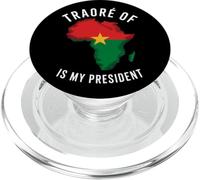 Traore of Africa is my president Burkina Faso Ibrahim Traoré PopSockets PopGrip for MagSafe