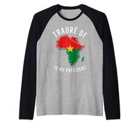 Traore of Africa is my president Burkina Faso Ibrahim Traoré Raglan Baseball Tee
