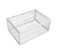 Trap Bird Cage Rabbit Mouse Cage, Metal Construction, Entry Only No Exit Thickened Encrypted Automatic Pigeon Collecting Portable Bird Cages(White)