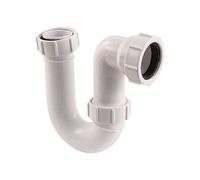Trap Multikwik 32mm Low Inlet Tubular Trap White PSW TRADE SUPPLIERS LTD