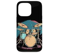 Trap Set Illustration Drum Musician Case for iPhone 13 Pro