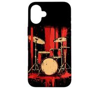 Trap Set Retro Style Drummer Electronic Drums Case for iPhone 16 Plus