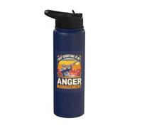 Trap Shooting is My Anger Management Clay Target Stainless Steel Insulated Water Bottle