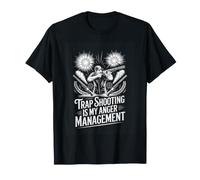 Trap Shooting is My Anger Management Funny Clay Target T-Shirt