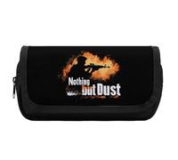 Trap Shooting Nothin But Dust Cute Double Pencil Case Large Capacity Portable Pen Pouch with Zippered
