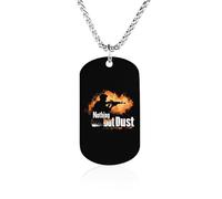 Trap Shooting Nothin But Dust Funny Photo Necklace for Men Women Memorial Necklaces Printed Picture Pendant Jewelry