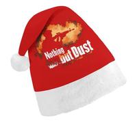Trap Shooting Nothin But Dust Trendy Christmas Hat Soft Breathable Xmas Beanie Santa Headwear for New Year Party