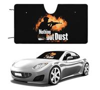 Trap Shooting Nothing But Dust Front Car Windscreen Cover Sun Shade Windproof Car Windshield Cover for Universal Vehicle
