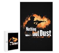 Trap Shooting Nothing But Dust Funny Wooden Picture Puzzle for Adults Vertical Challenge Intellectual Game Jigsaw Birthday Gifts