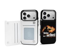 Trap Shooting Nothing But Dust Printed Wallet Phone Case Unisex Trendy Cellphone Protective Cover Compatible with iPhone 17/17 Pro/17 Pro Max/17 Air