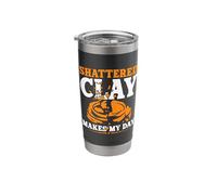Trap Shooting Trap Sporting Clay Target Shattered Clay Stainless Steel Insulated Tumbler