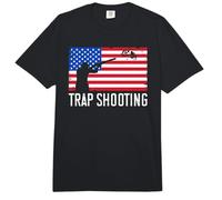 Trap Shooting US Flag Trap Sporting Clay Target Shooter Comfort Colors Adult Heavyweight T-Shirt