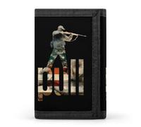 Trap Skeet Shooting Hunter Shotgun Trifold Wallet Front Pocket Purse Card Holder