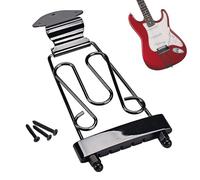 Trapeze Tailpiece - 6 String Replacement Parts, Tailpiece Bridge Trapeze | For Home Stage Live Performance Studio Recording Practice Repair Work Jazz Archtop Guitar Replacement Chrome