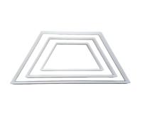 Trapezium Quad Geometry Shape Cookie Cutter Dough Biscuit Pastry Fondant Sharp Stencil Basic Maths Mathematics 4 Sided (Large)